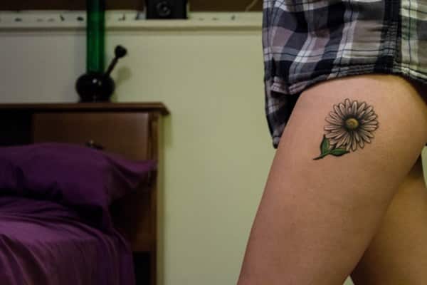 Daisy tattoos design, idea 52