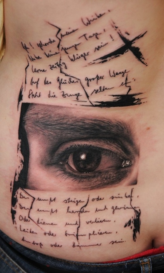 Eye tattoo design, idea 36