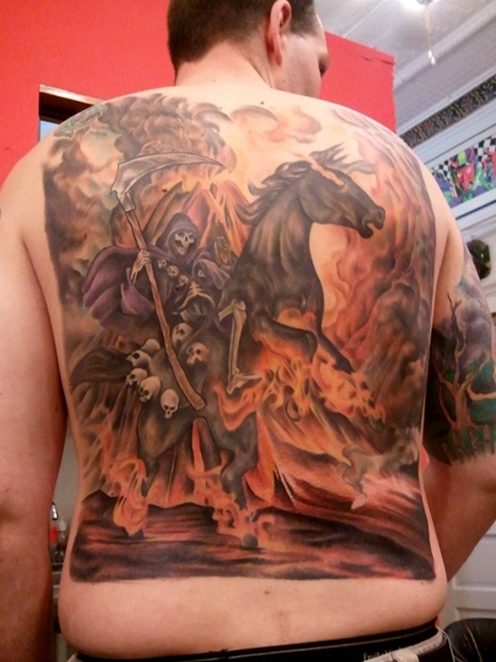 Grim reaper tattoos design, idea 9
