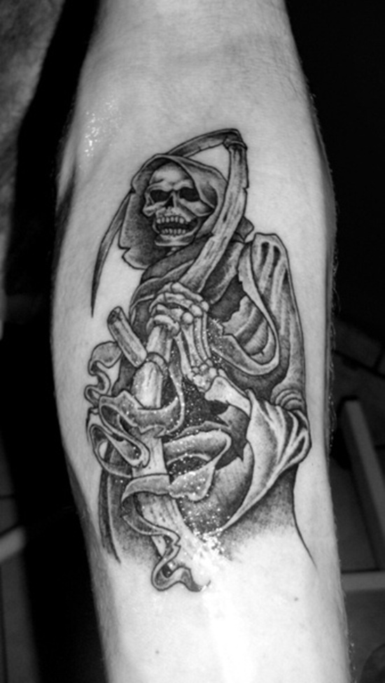 Grim reaper tattoos design, idea 5
