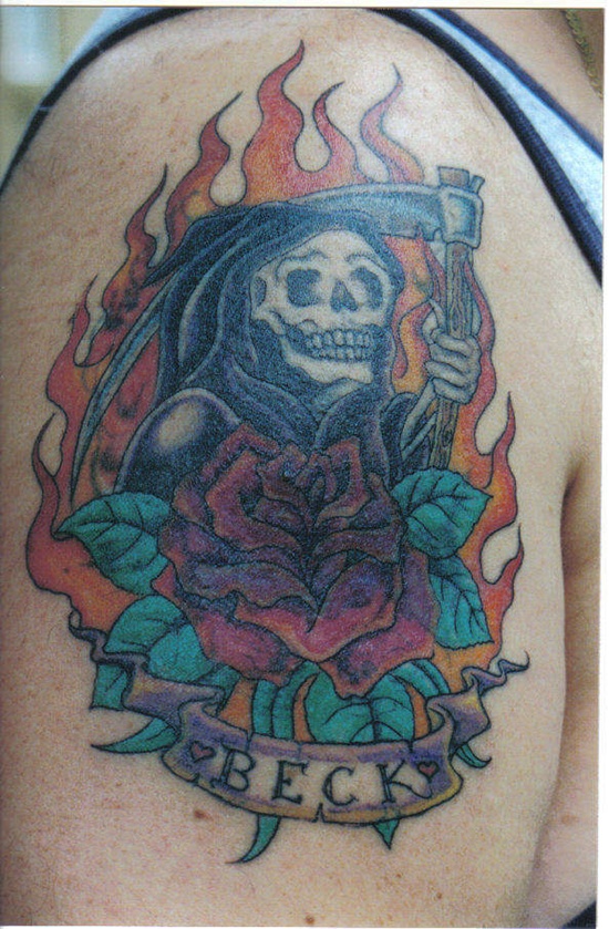 Grim reaper tattoos design, idea 24