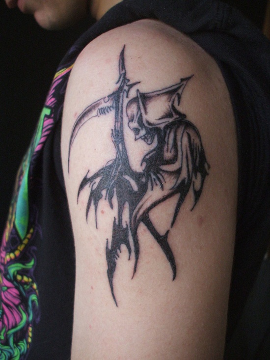 Grim reaper tattoos design, idea 26