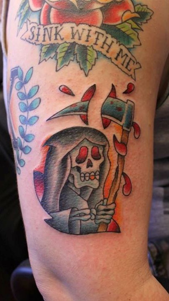Grim reaper tattoos design, idea 28