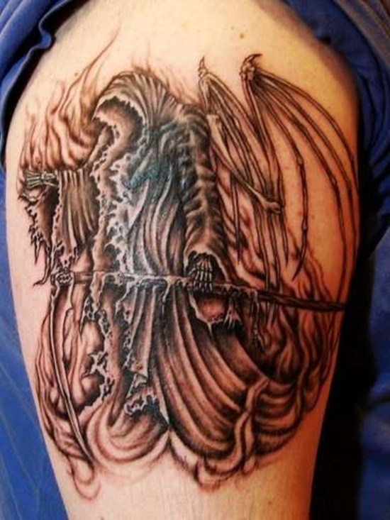 Grim reaper tattoos design, idea 11