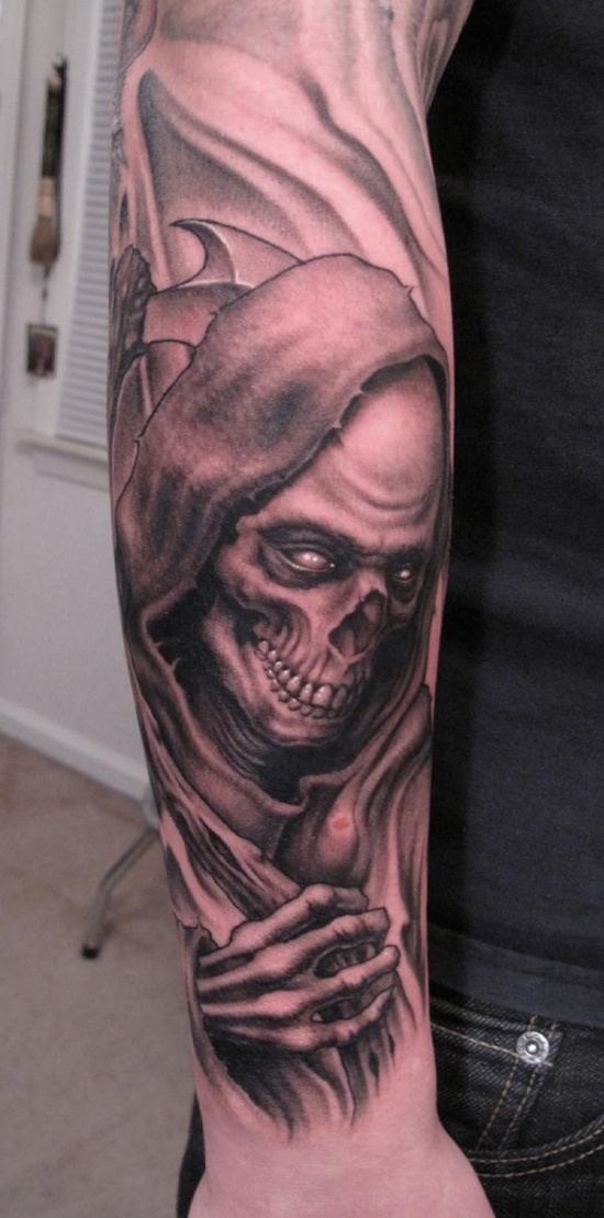 Grim reaper tattoos design, idea 1