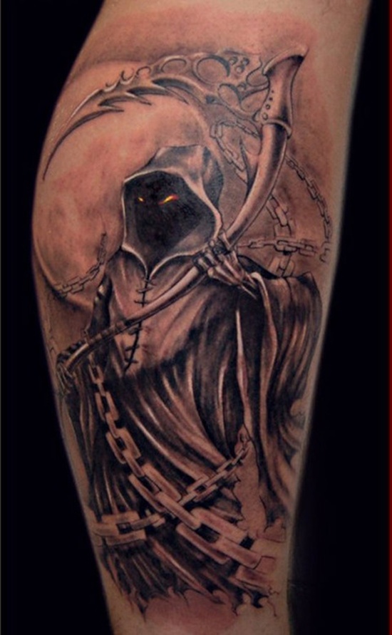 Grim reaper tattoos design, idea 13