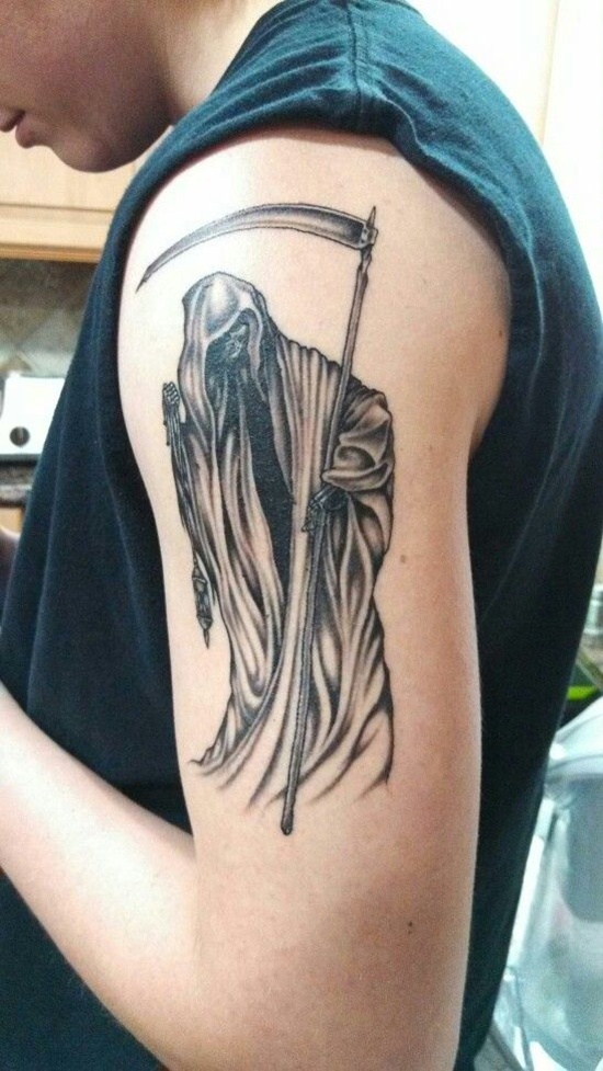 Grim reaper tattoos design, idea 6