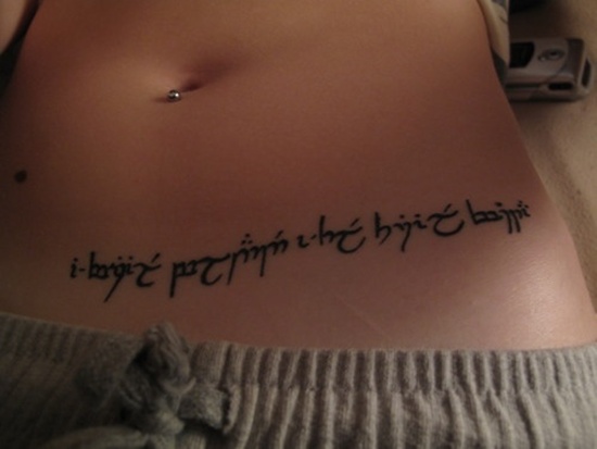Lord of the rings tattoos design, idea 17