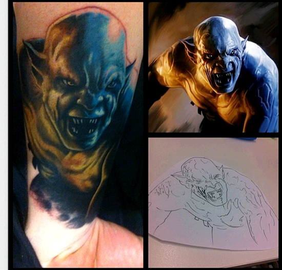 Lord of the rings tattoos design, idea 2
