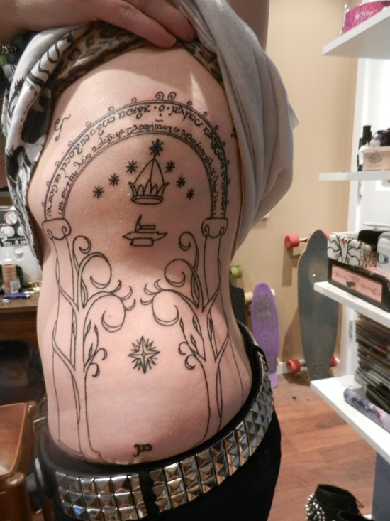 Lord of the rings tattoos design, idea 3