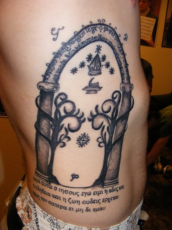 Lord of the rings tattoos design, idea 9