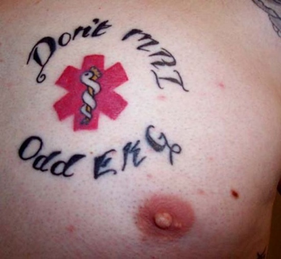 Med alert tattoos design, idea 3
