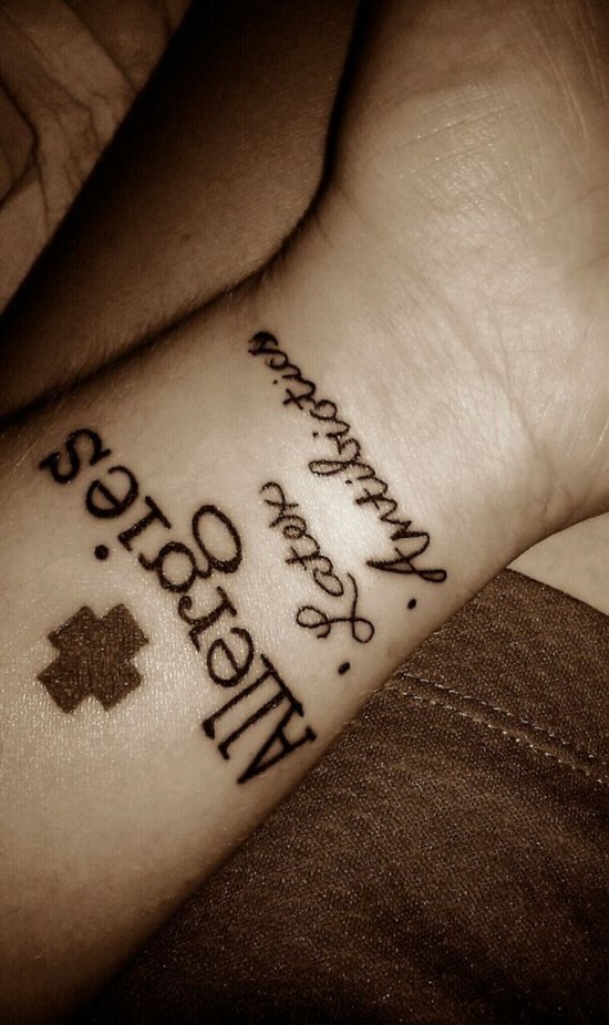 Med alert tattoos design, idea 1