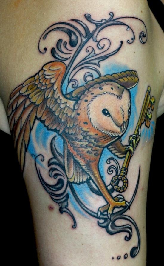 Owl tattoos design, idea 27