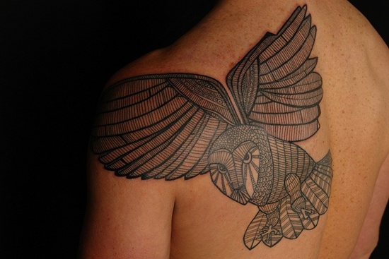 Owl tattoos design, idea 24