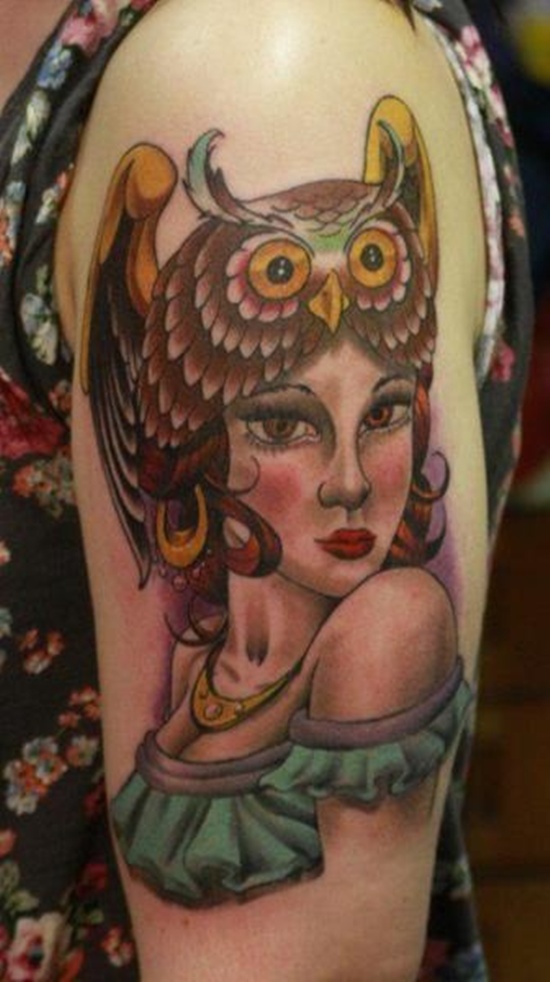 Owl tattoos design, idea 21