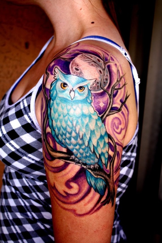 Owl tattoos design, idea 6