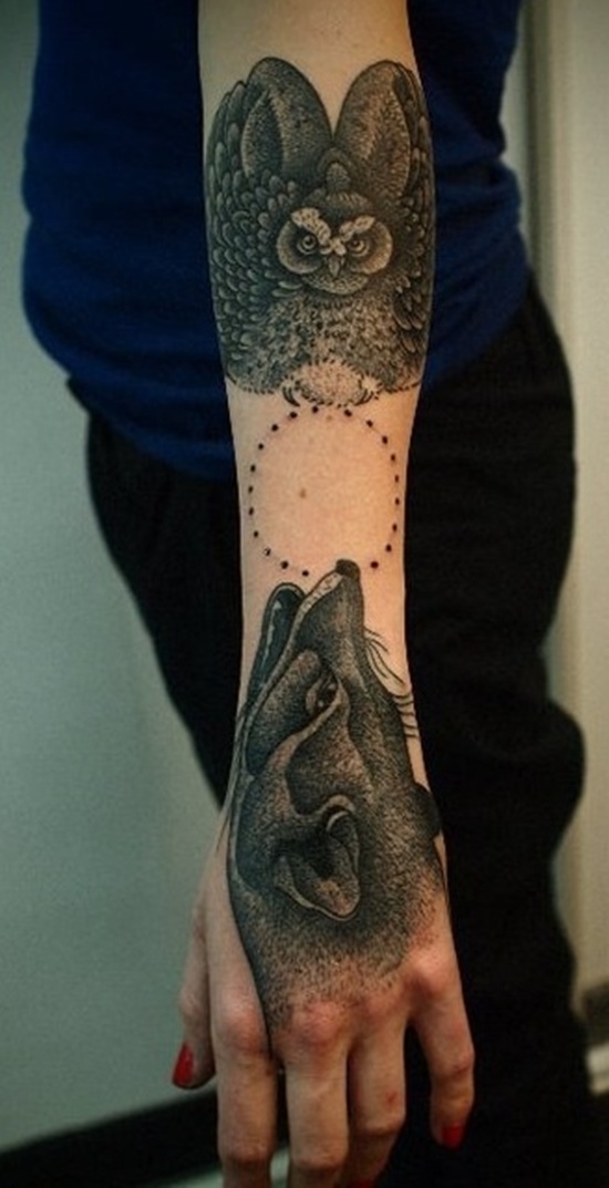 Owl tattoos design, idea 39