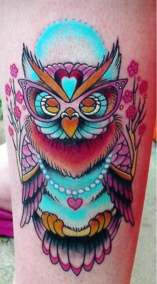Owl tattoos design, idea 4