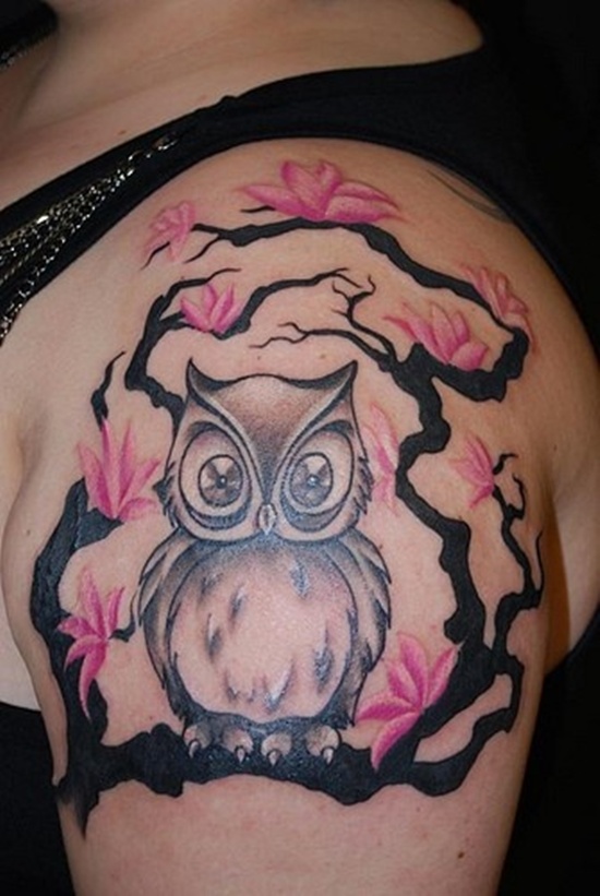 Owl tattoos design, idea 3