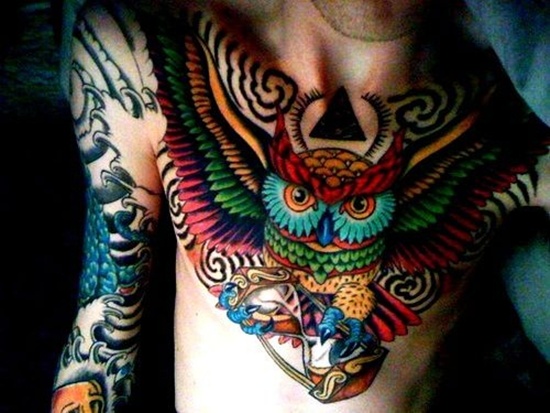 Owl tattoos design, idea 2