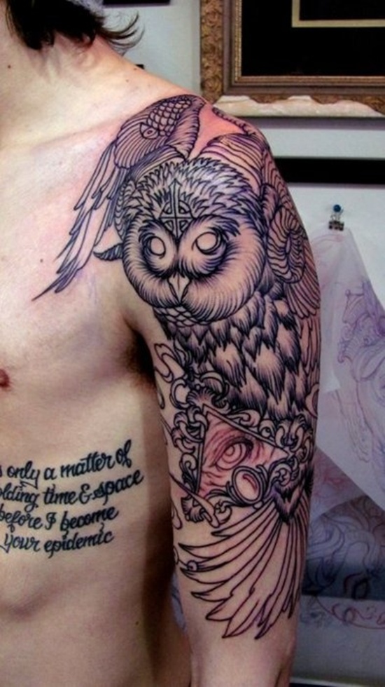 Owl tattoos design, idea 37