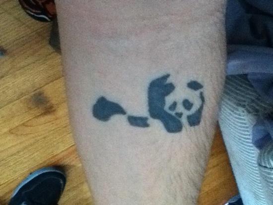 Panda bear tattoos design, idea 15