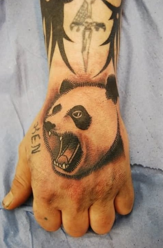 Panda bear tattoos design, idea 19