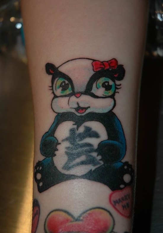 Panda bear tattoos design, idea 20