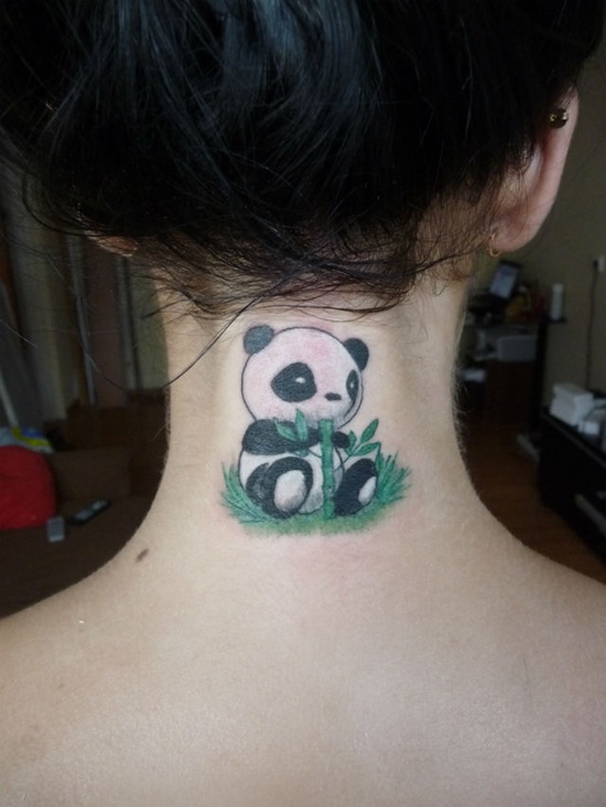 Panda bear tattoos design, idea 23