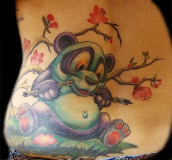 Panda bear tattoos design, idea 8
