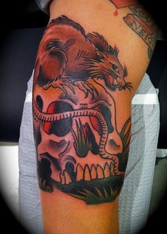Rat tattoo design, idea 7