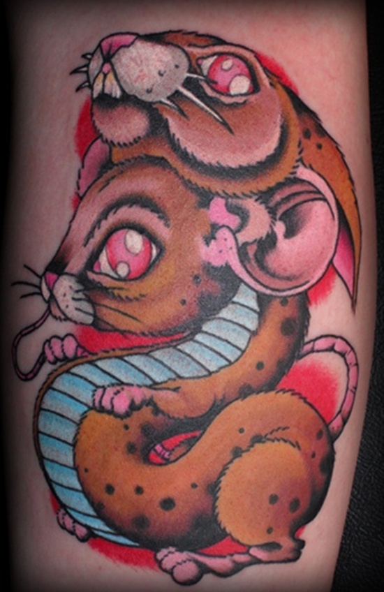 Rat tattoo design, idea 14