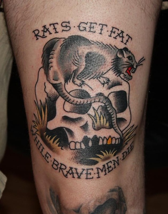 Rat tattoo design, idea 21