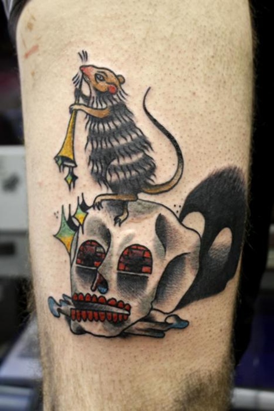 Rat tattoo design, idea 16