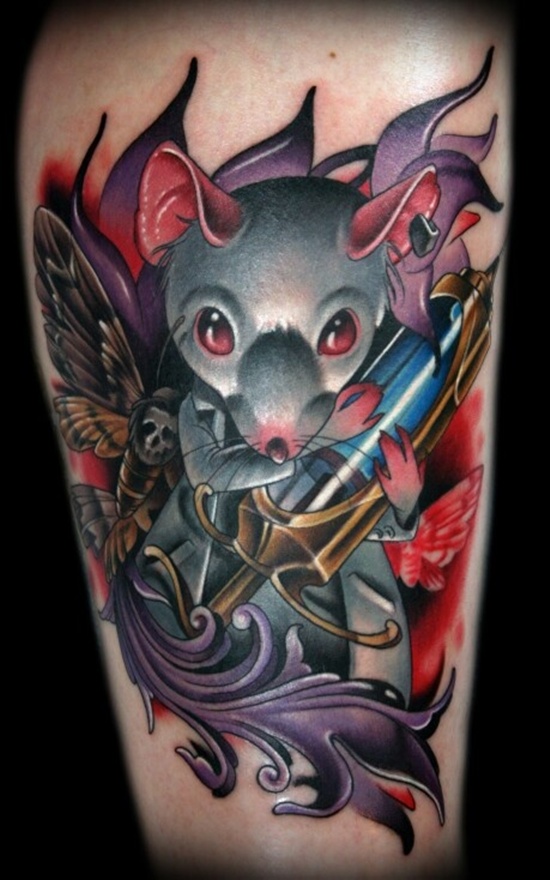 Rat tattoo design, idea 19