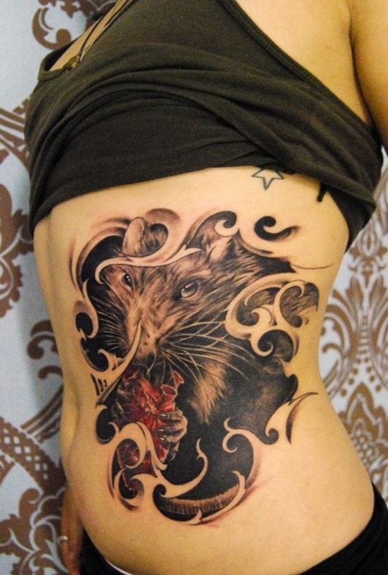 Rat tattoo design, idea 20