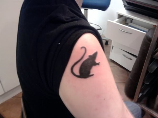 Rat tattoo design, idea 5