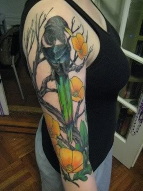 Raven tattoo design, idea 30