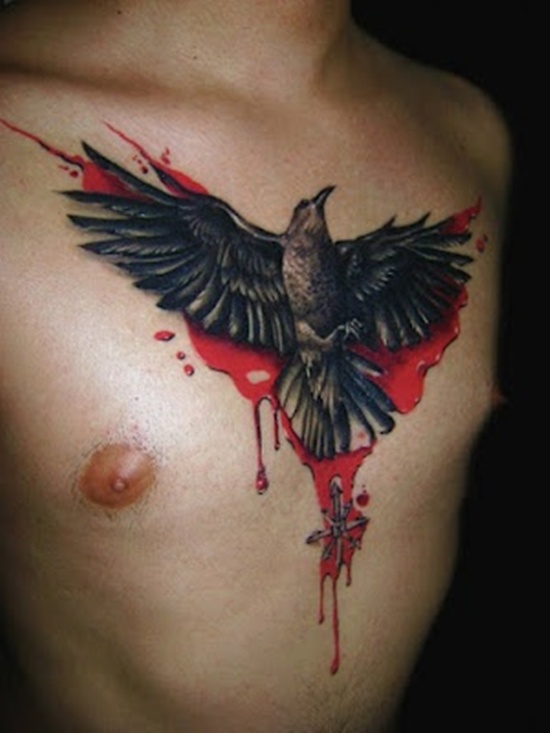 Raven tattoo design, idea 36
