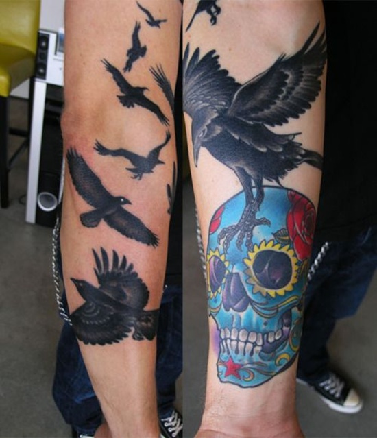 Raven tattoo design, idea 37