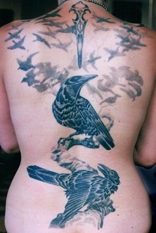 Raven tattoo design, idea 42