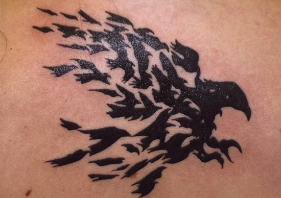 Raven tattoo design, idea 45