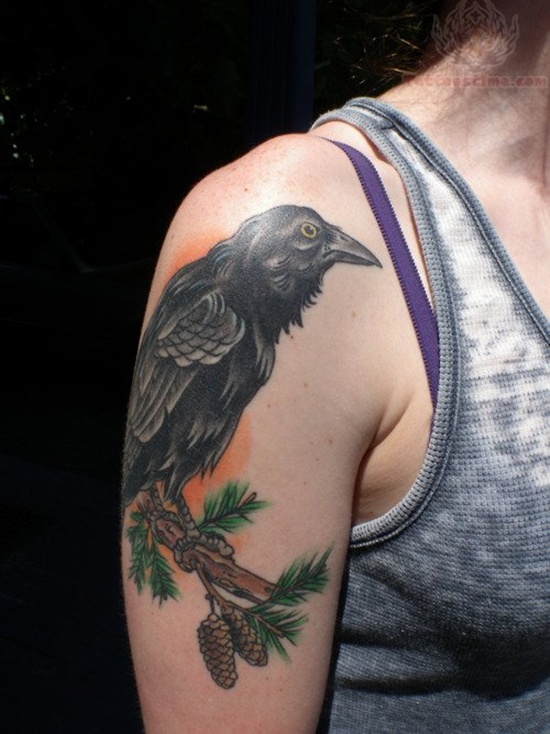 Raven tattoo design, idea 48