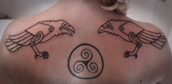 Raven tattoo design, idea 52