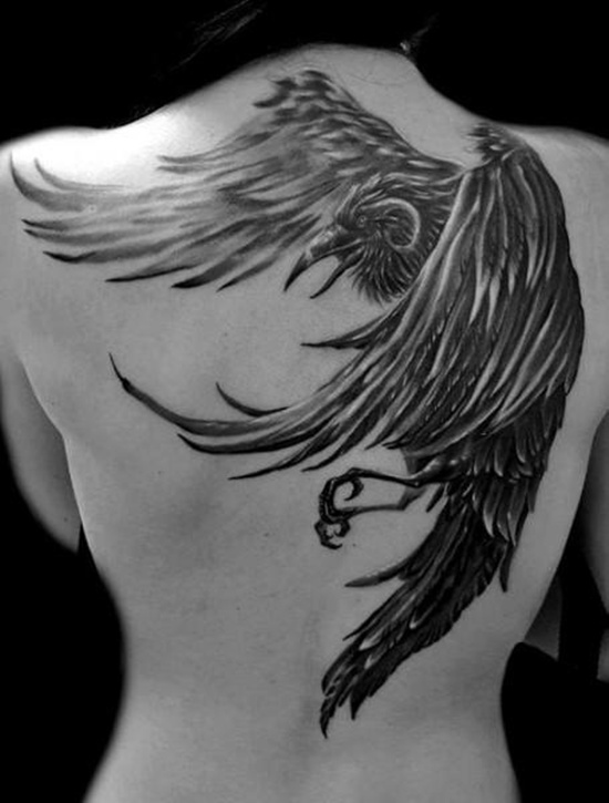 Raven tattoo design, idea 31