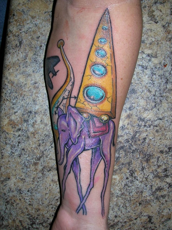 Salvador dali tattoos design, idea 13
