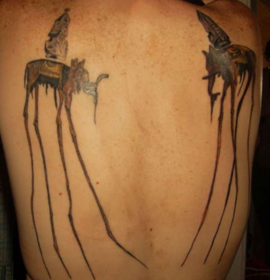 Salvador dali tattoos design, idea 15