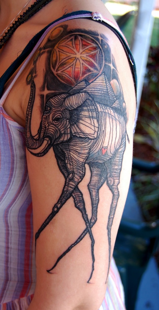 Salvador dali tattoos design, idea 18