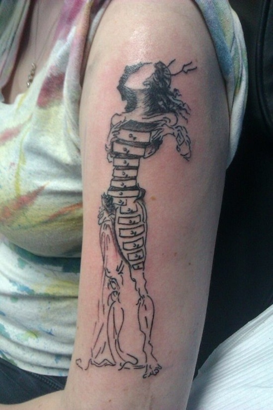 Salvador dali tattoos design, idea 21